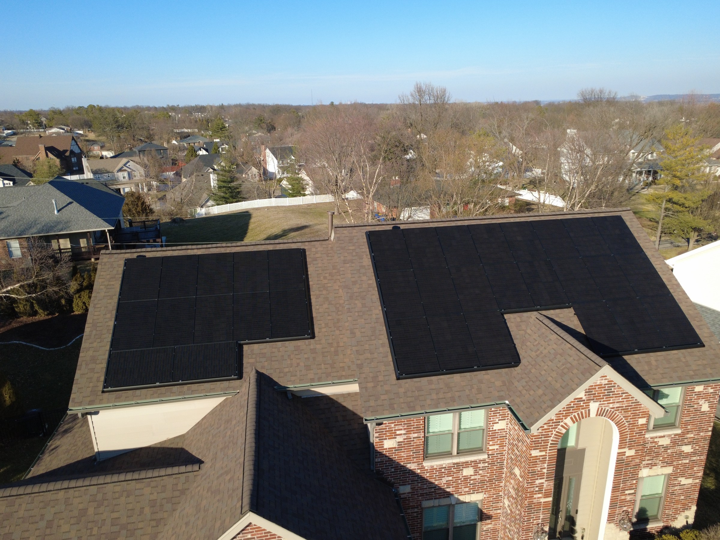 Completed Solar Assure rooftop solar installation on a Missouri home